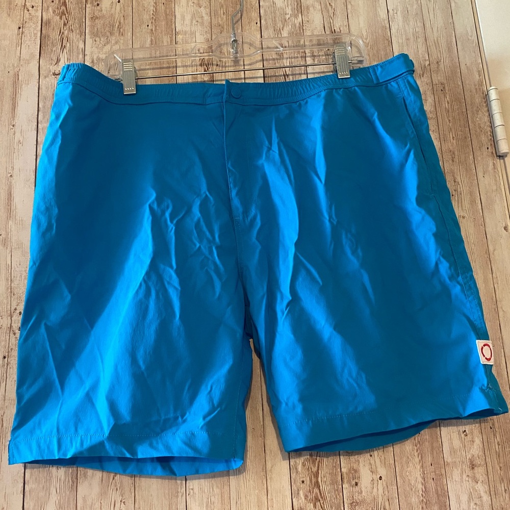 Public Beach Men's Swim trunks size XXL shorts liner blue lifeguard  adjustable